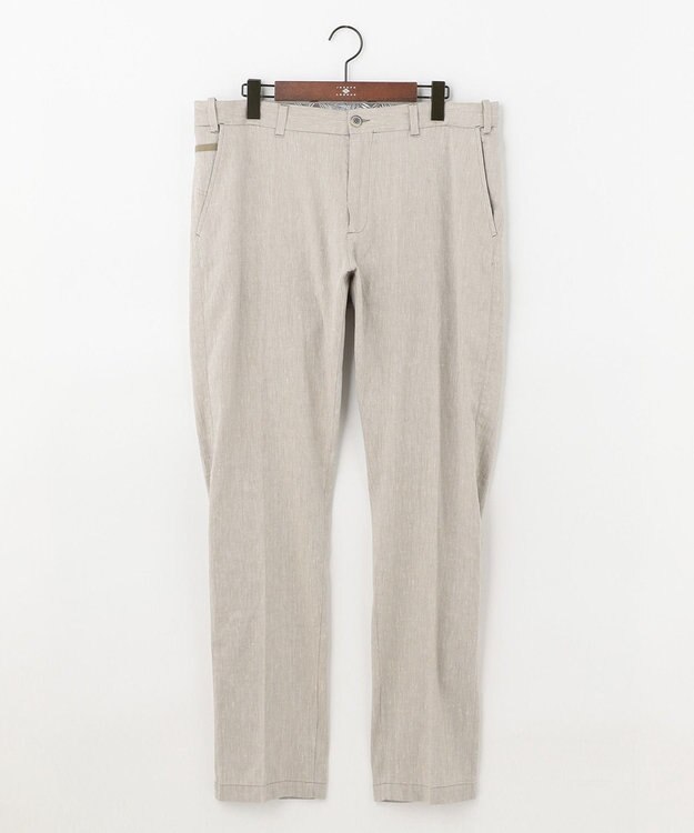 JOSEPH ABBOUD 【キングサイズ】リヨセルリネンシャンブレー パンツ ベージュ系