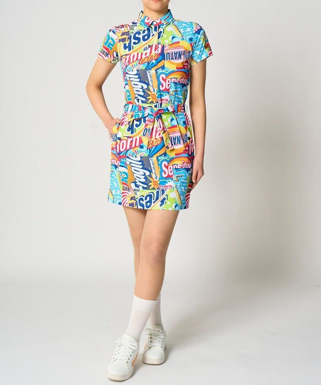 FILA GOLF／marie claire 【Loudmouth】柄ワンピース Bubbles