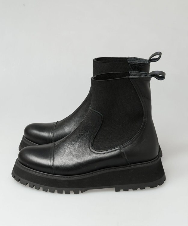 BONTRE 【BONTRE/ボントレ】センターシーム厚底ブーツ ブラック