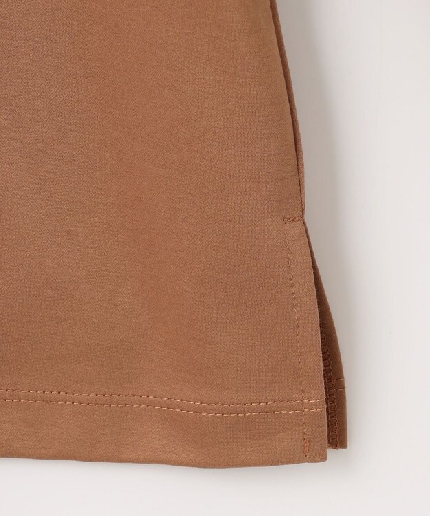 自由区 L 【洗える】ハイカウントパフスリーブ カットソー ブラウン系