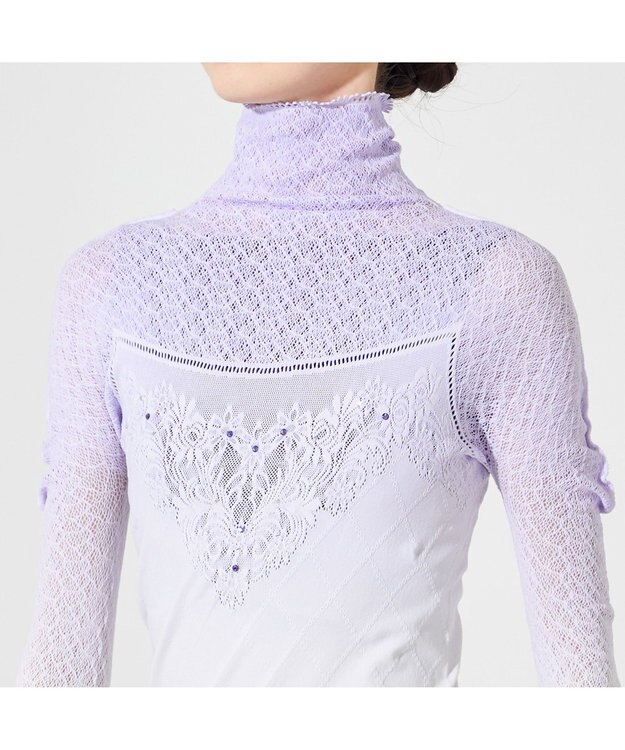 Chacott 【ノーソーイングニット】クリスタルグラデーショントップ ラベンダー