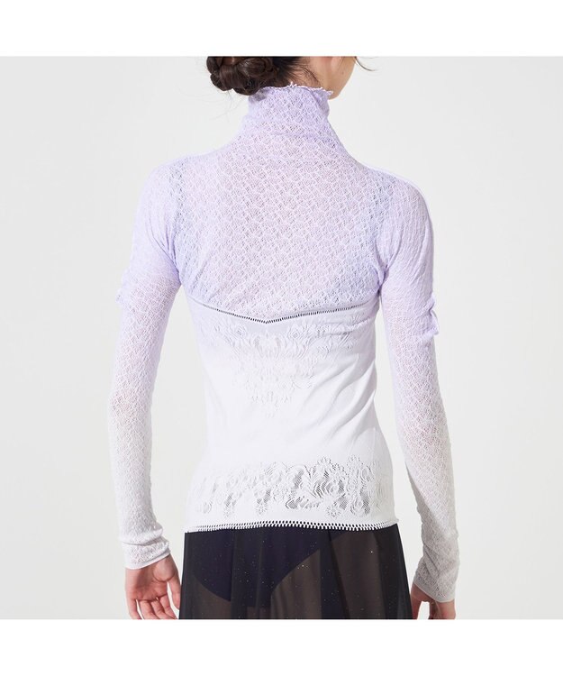 Chacott 【ノーソーイングニット】クリスタルグラデーショントップ ラベンダー