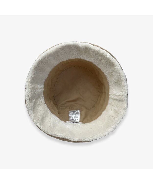 林八百吉商店 moz  バックサテンキルトバケットハット ベージュ