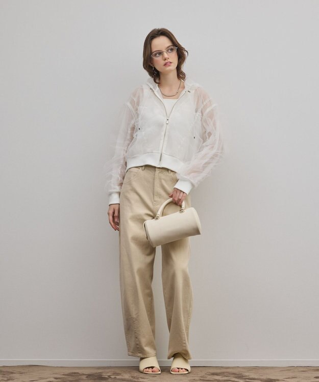 GRACE CONTINENTAL ADD CULUMN DRUM BAG ホワイト