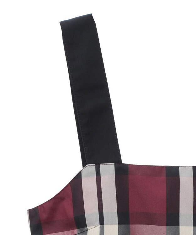 Green Parks ・ＳＵＧＡＲ　ＳＰＯＯＮ　チェックペプラムビスチェ Bordeaux