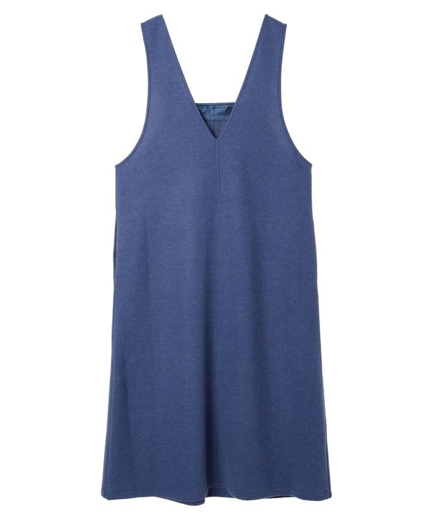 earth music&ecology 前後２ｗａｙ圧縮ニットジャンスカ Blue