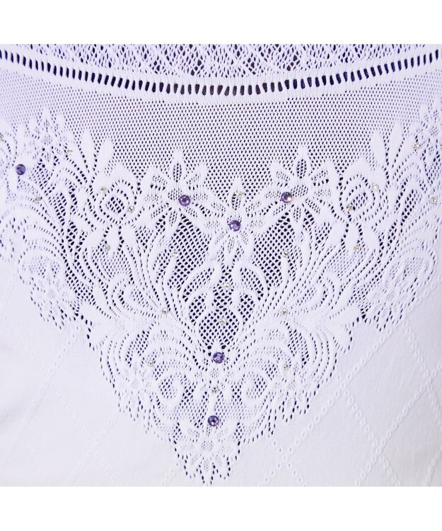 Chacott 【ノーソーイングニット】クリスタルグラデーショントップ ラベンダー