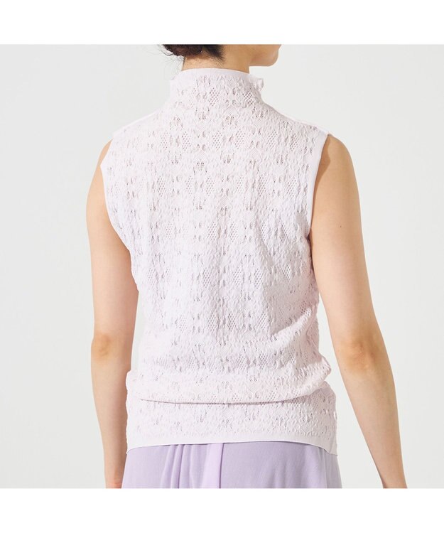 Chacott 【ノーソーイングニット】レーシーバレエニットベスト ライラック