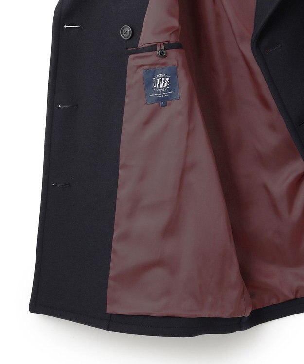 J.PRESS MEN 【KING SIZE】【定番】メルトンピーコート ネイビー系