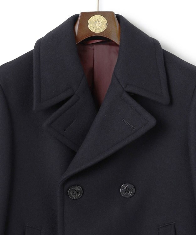 J.PRESS MEN 【KING SIZE】【定番】メルトンピーコート ネイビー系