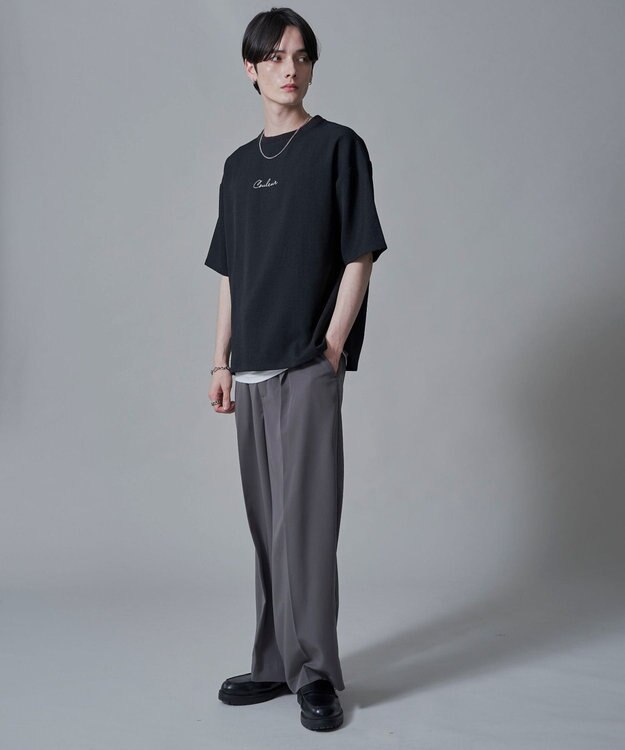 WEGO 【速乾/しわになりにくい/MLサイズ展開】ドライポリアンサンブルプルオーバー（SS） ブラック