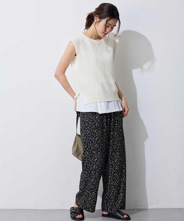 ANY L ギマノースリーブニット オフ