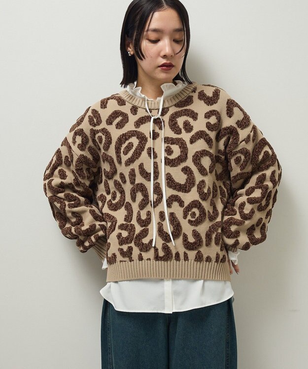 Green Parks フリルカラーインナーシャツ Off White