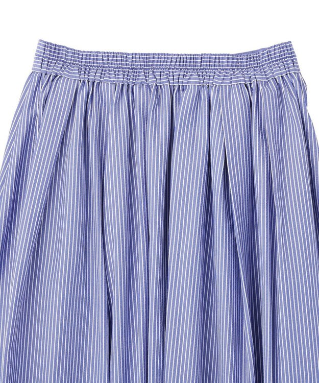 YECCA VECCA タックフレアスカート Stripe