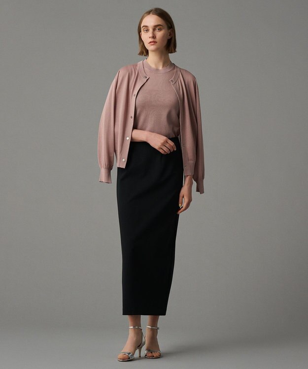 uncrave 【手洗い可】シアー ニットカーディガン（uncrave STANDARD） ピンク