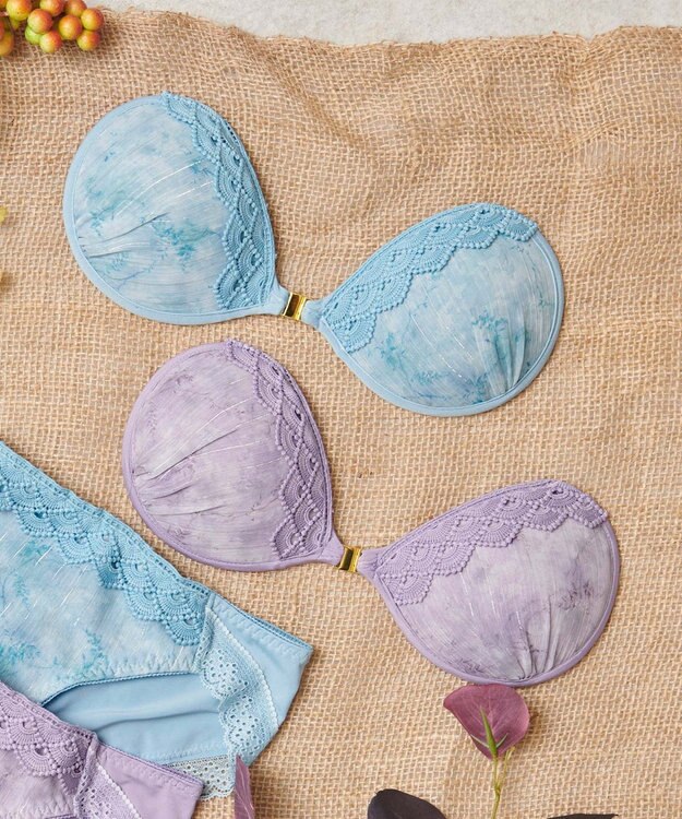 BRADELIS New York 【NuBra / ボリュームアップ】パテッドヌーブラ マーブルレース パープル