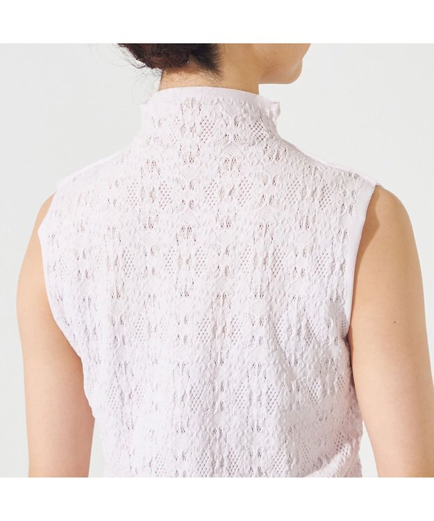 Chacott 【ノーソーイングニット】レーシーバレエニットベスト ライラック