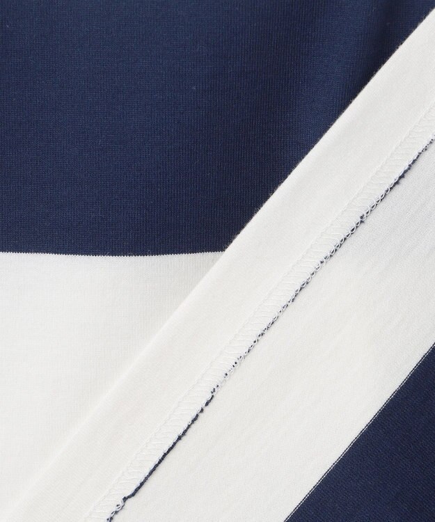 J.PRESS KIDS 【140-170cm】J.ボーダー ラガーシャツ ネイビー系1