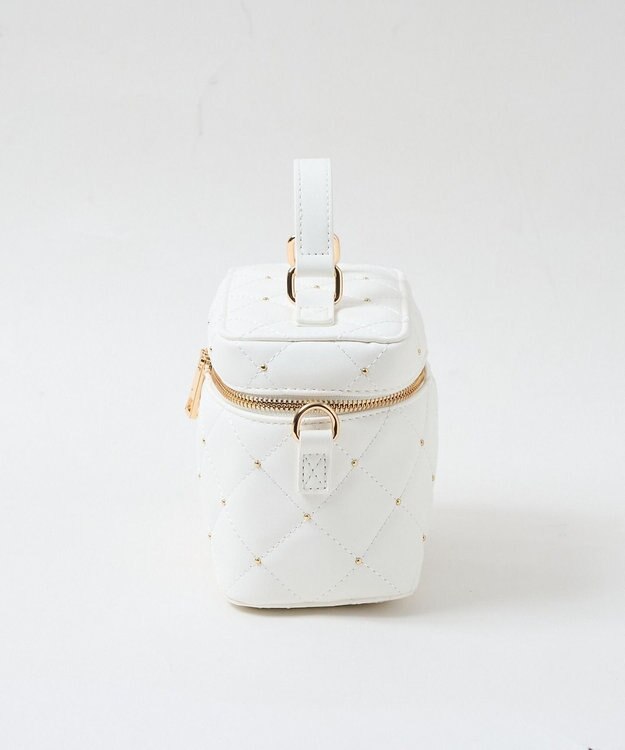 WEGO メタルパーツキルティングバニティショルダー ホワイト