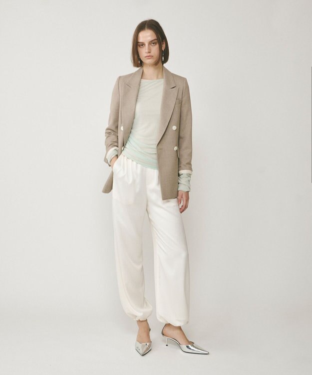 GRACE CONTINENTAL レイヤードカットトップ ライトグリーン