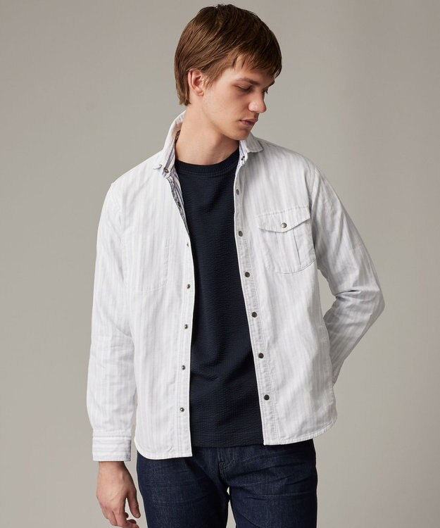 JOSEPH ABBOUD 【25SS・2WAY】リバーシブルシャツ ホワイト系