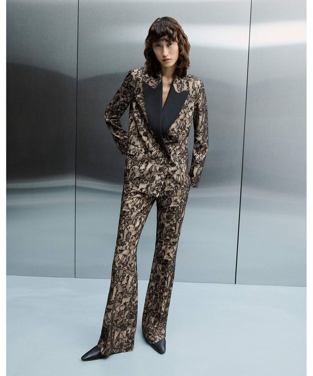 JOSEPH パッチワークレース　ダブルブレステッドジャケット Comet Combo