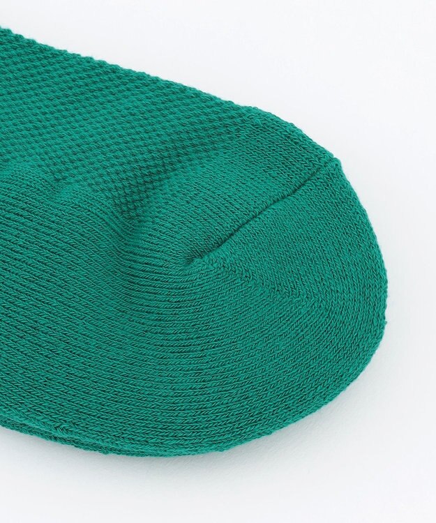 PW CIRCULUS 【MEN】【土踏まずをサポート】ロゴ ショートソックス グリーン