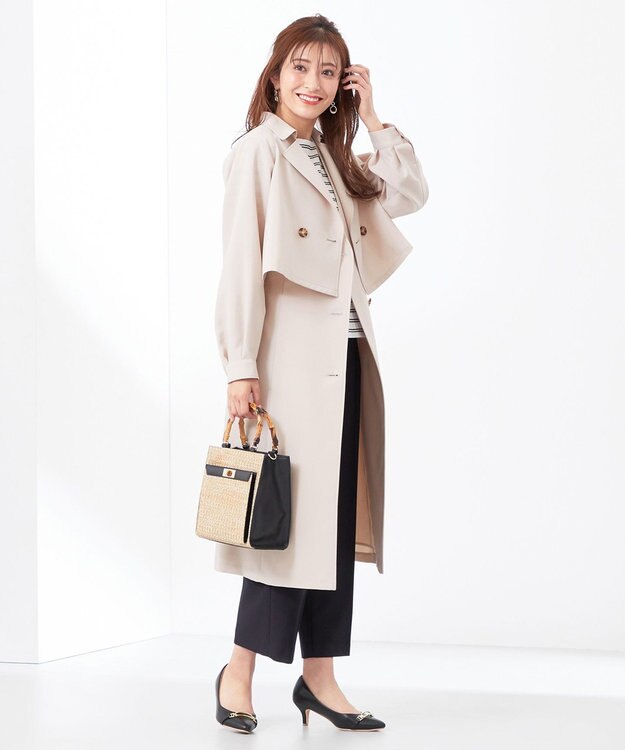 ANY SIS 【WEB・一部店舗限定】褒めらレディ ワイド パンツ ネイビー