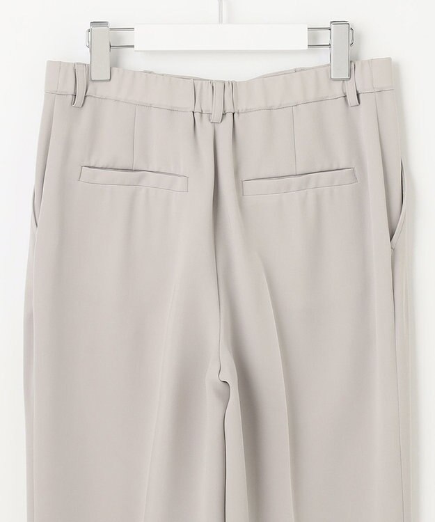 自由区 【XSサイズ～/洗える/セット可】ダブルクロス テーパードパンツ ライトグレー系