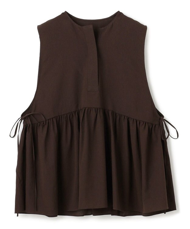 UNFILO BREEZEMOVE ペプラムブラウス ブラウン