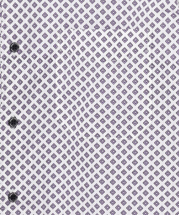 JOSEPH ABBOUD 【オーガニックコットン使用】ジオメトリックパターンシャツ ライラック系5