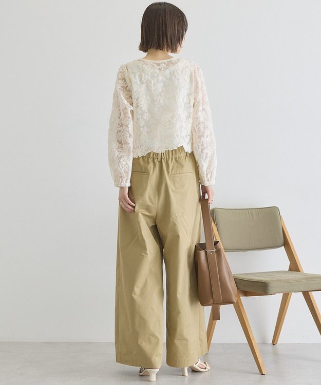 AMERICAN HOLIC 【前後2WAY】シアーレースブラウス Ivory