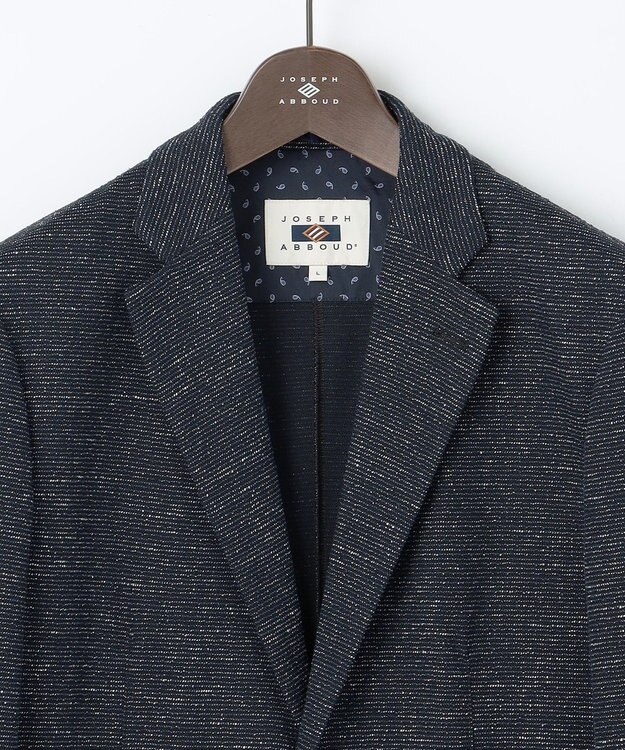 JOSEPH ABBOUD 【軽量/ストレッチ/洗える/速乾/JAPANファブリック】コンフォータブルジャージー ジャケット ネイビー系