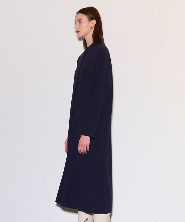 JOSEPH 【洗える】サテンジョーゼット　ドレス Navy