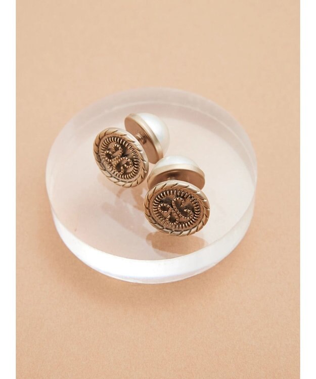 Green Parks ・ＨＡＬＦＴＩＭＥビンテージリバーシブルイヤリング B