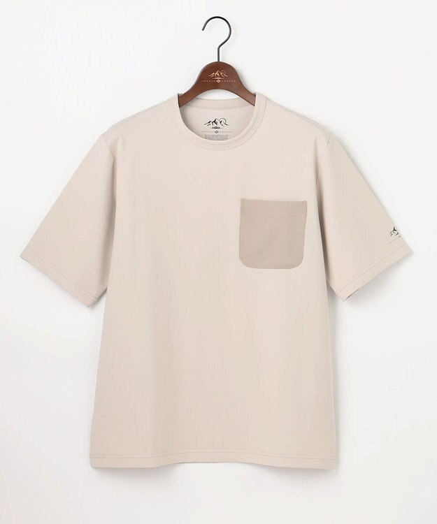 JOSEPH ABBOUD MOUNTAIN 【太陽光熱をコントロールする高機能素材】SOLAMENT ベア天竺Tシャツ ベージュ系