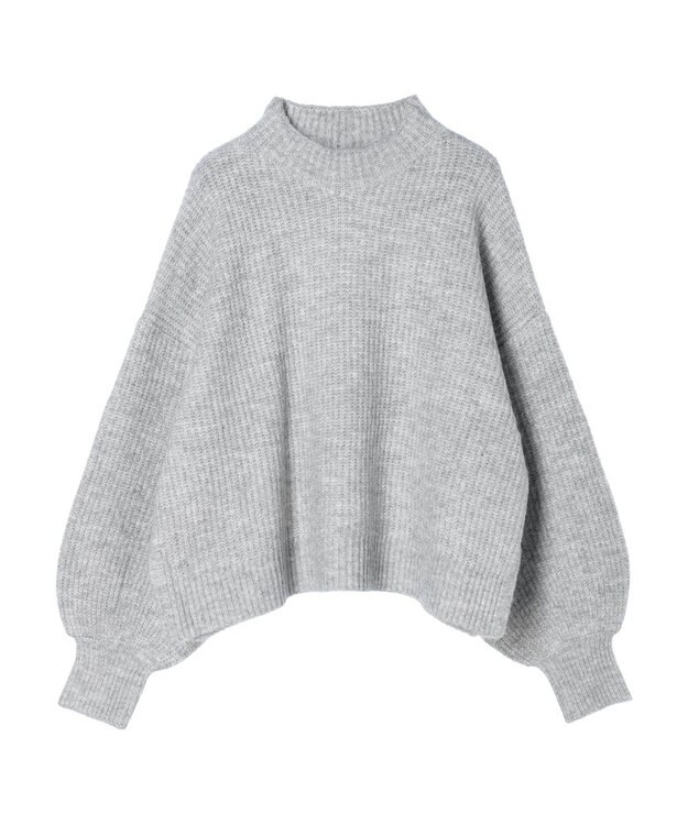 earth music&ecology ＦＬＵＦＦＹハイネックプルオーバー Light Gray Mixture