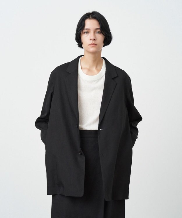 ATON HEAVY HEMP | テーラードジャケット BLACK