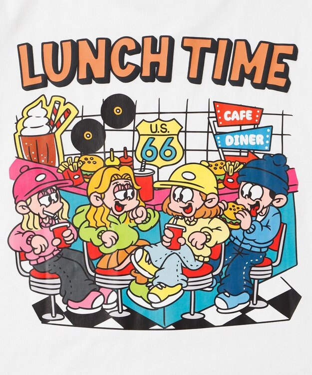 WEGO 【ユニセックス着用ITEM/MLサイズ展開】別注NEW　JACKグラフィックT（S） ホワイト