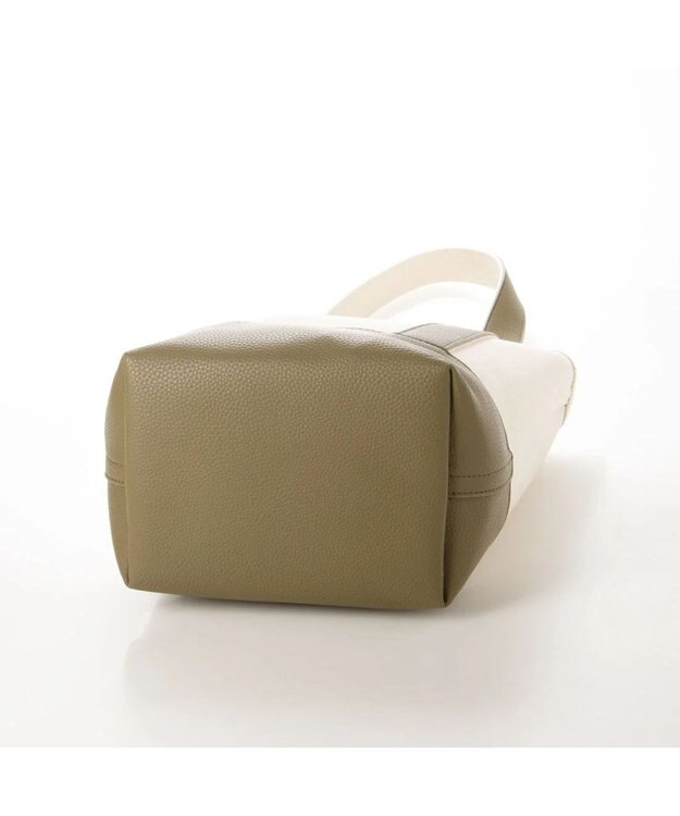 UNBILLION cachecache スマホショルダー付きワンハンドルパーテーショントートバッグ カーキ