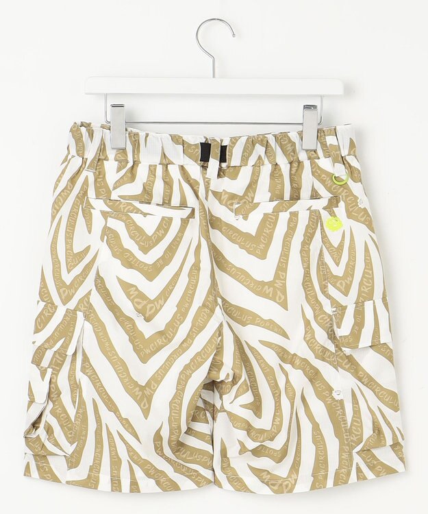 PW CIRCULUS 【高通気 / 軽撥水 / 軽量のDotAir 使用】【MEN】ゼブラ柄ベルテッドショーツ ベージュ系5