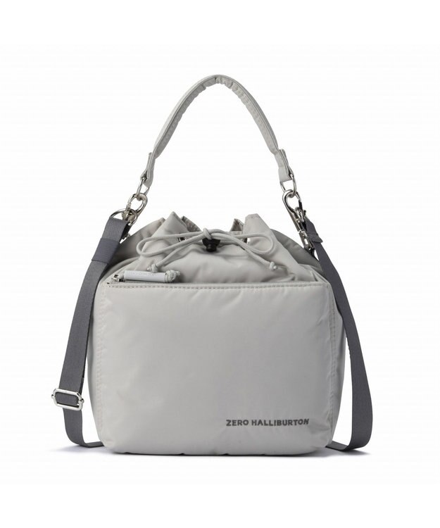 ZERO HALLIBURTON 【雑誌掲載】 DICROS SOLOシリーズ 巾着ショルダーバッグ ZHG-B DS 85006 ボーンシャンパン