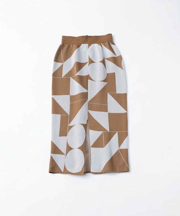 TRICOTE ○△□ PATTERN SKIRT / ○△□ パターン スカート 87BROWN