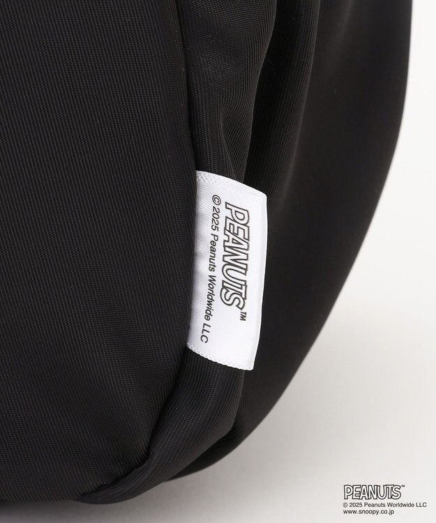 Y'SACCS SNOOPYデザイン サイドギャザー2wayトート　Sサイズ(レインボー） ブラック