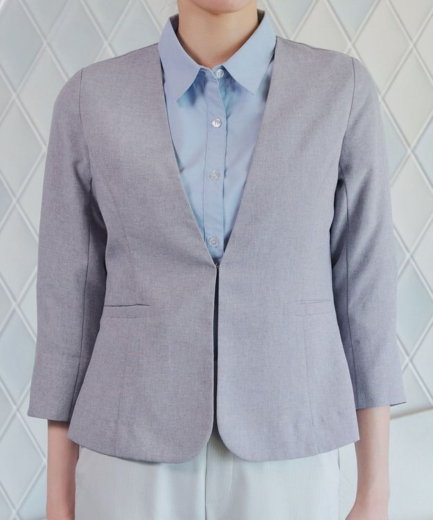 Tiaclasse L カラーレスサマージャケット グレー