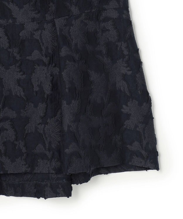 23区 【先行予約】ボタニカル カットジャガード ペプラムブラウス ネイビー系