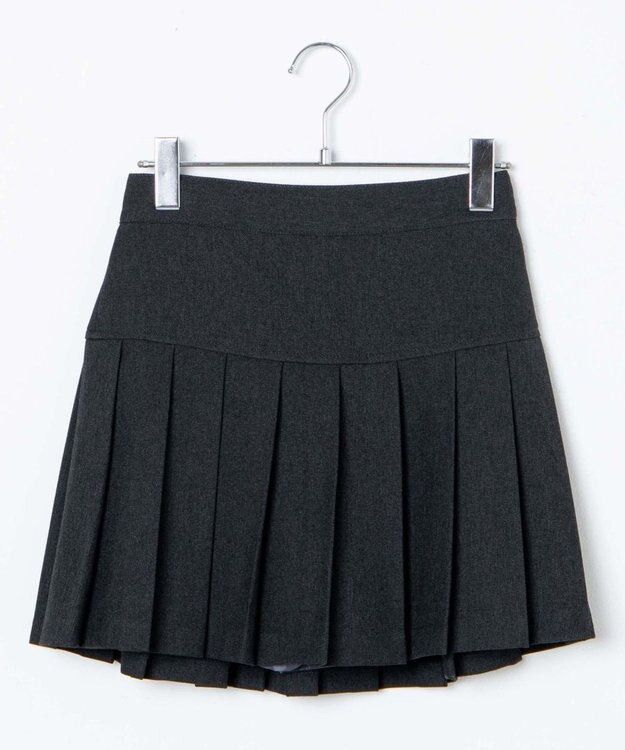WEGO 【SCHOOL ITEM】プリーツスカパン 杢グレー
