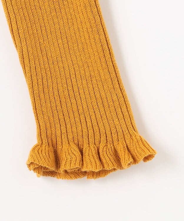 組曲 KIDS 【150-160㎝】リブニット マリーゴールド系