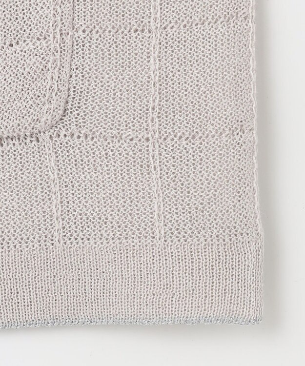 J.PRESS LADIES 【洗える】WINDY JACKET ニット ジャケット グレージュ系