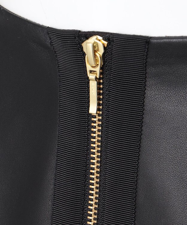 23区 【エステータ】レザードッキング スカート ブラック系